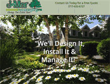 Tablet Screenshot of jmarlandscaping.com